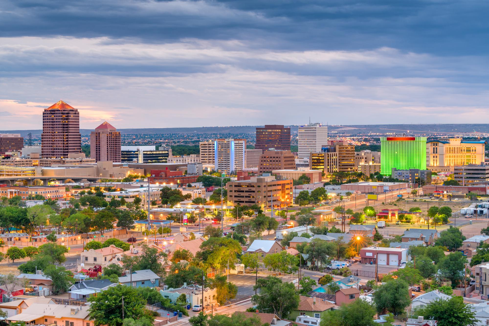 Albuquerque new mexico usa cityscape